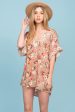 Brynn Floral Embroidered Tunic Dress Mocha Cheap