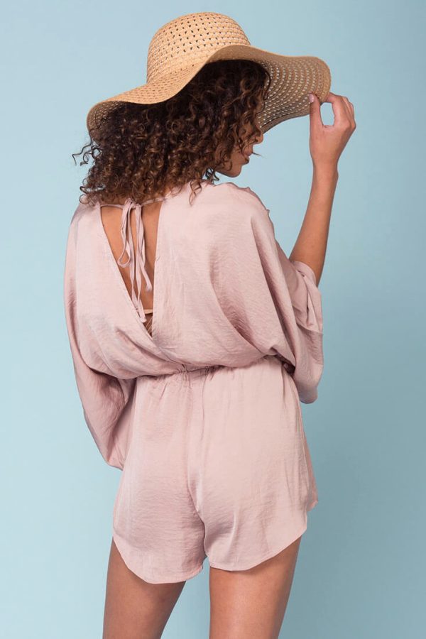 Zaylee Cute Casual Romper Mocha Supply