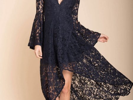 Aviva Gypsy Glam Maxi Dress Navy Online now