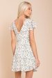 Ayleen Floral Peek-A-Boo Dress White Discount