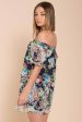 Bryden Open Shoulder Dress Navy Cheap