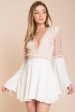 Carson Crochet Details Dress White Discount