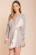 Brielle Bell Sleeve Summer Dress Peach Print on Sale