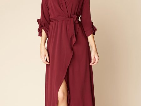 Sophia Romantic Maxi Dress Berry Sale