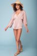 Zaylee Cute Casual Romper Mocha Supply