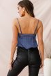 Brooklyn Camisole Sexy Lace Bodysuit Midnight Blue Cheap