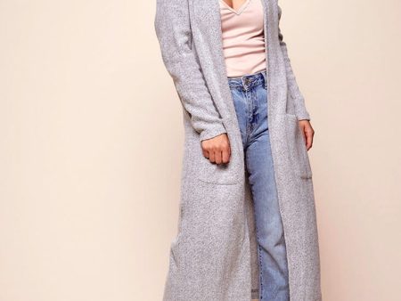 Brookhaven Cafe Long Sleeved Cardigan Grey Online Sale