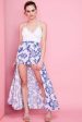 Makayla Maxi Romper Romper Blue Floral Cheap