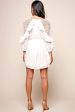 Arizona Waist-Tie Kaftan Dress White Cheap