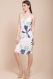 Angeline Floral Bodycon Dress White Sale