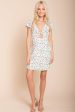 Ayleen Floral Peek-A-Boo Dress White Discount