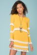 Ansley Cute Tassle Dress Yellow Mustard Online now