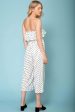 Wynter Casual Jumpsuit White With Black Polka Dots Cheap