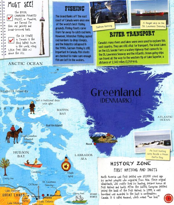 Barron s Amazing Fact-Packed, Fold-Out Atlas Of The World For Cheap